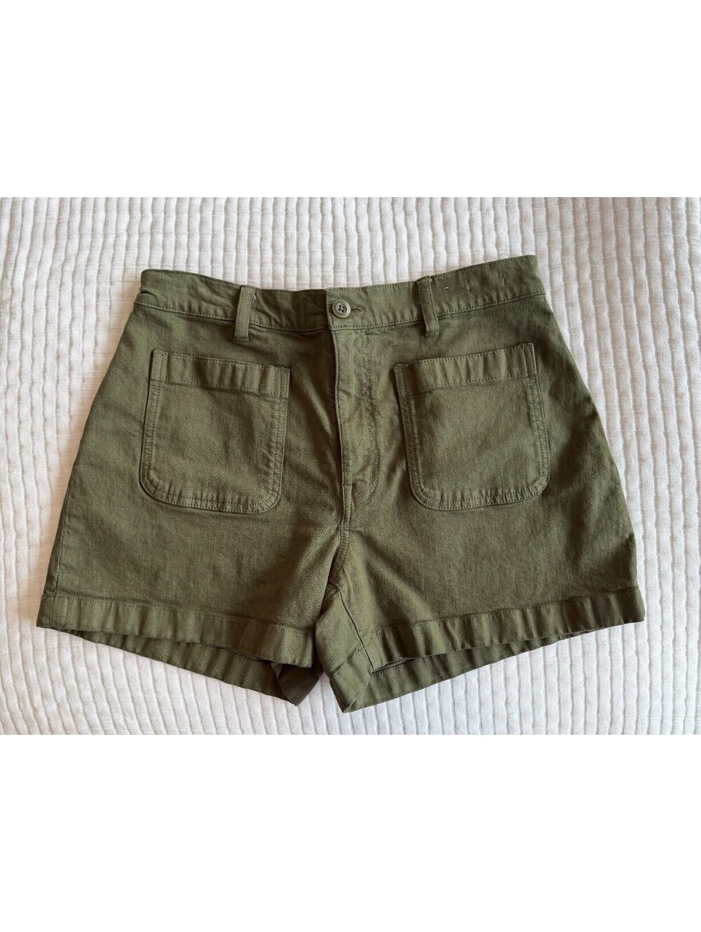 Madewell The High-Rise Sailor Short Army Green Women’s Size 28